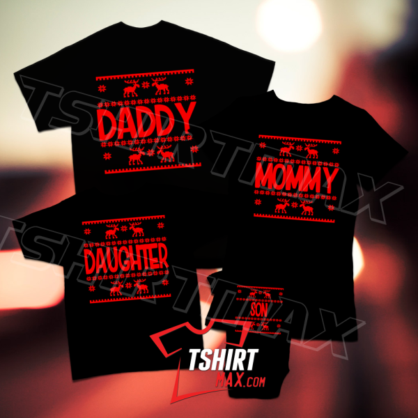 Christmas Spirit - Daddy, Mommy, Daughter, Son